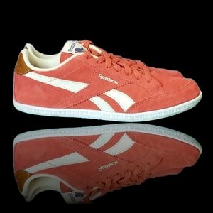 Orange Leather Reeboks